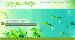 Desktop Screenshot of ozturkgeridonusum.com